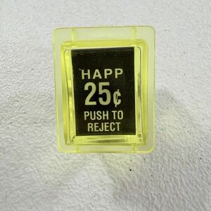Happ $0.25 Coin Entry Pushbutton Yellow 42-0517-05‎
